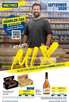 Vorschau Metro  Monats-Mix gültig ab 01.09.2025