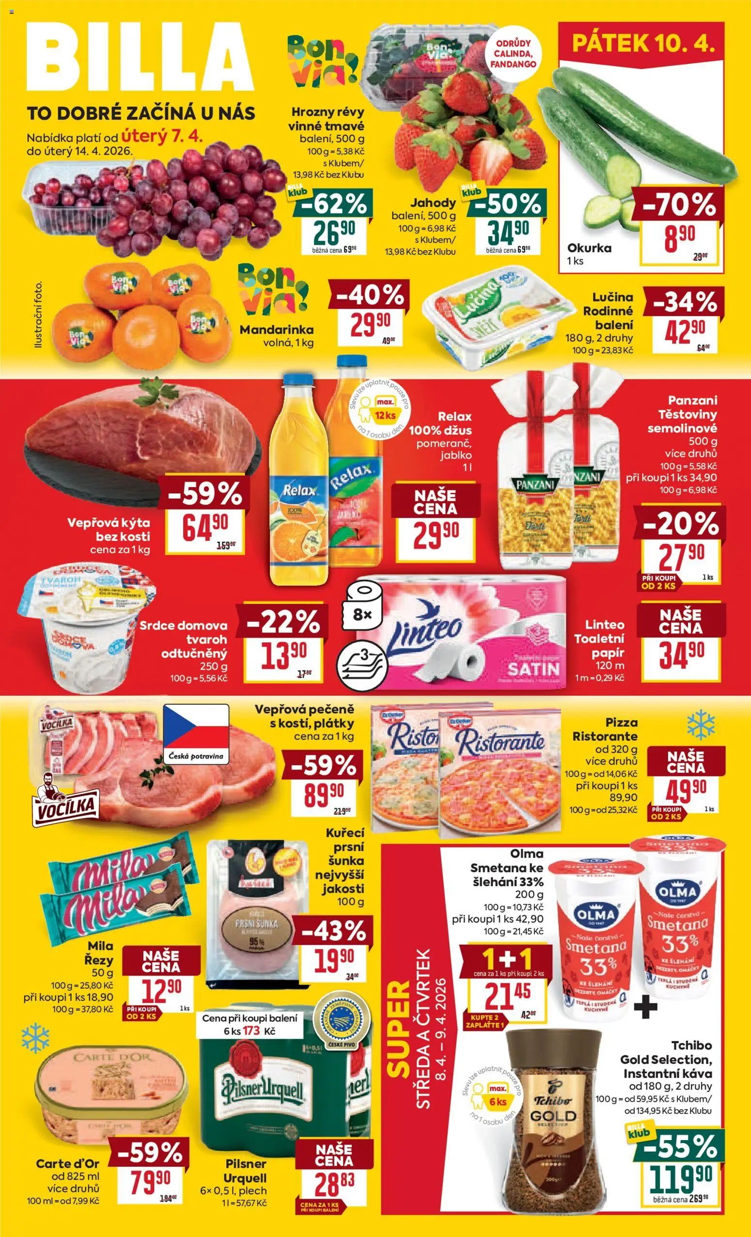 Billa Velký leták - strana 1- platný od 07.04.2026