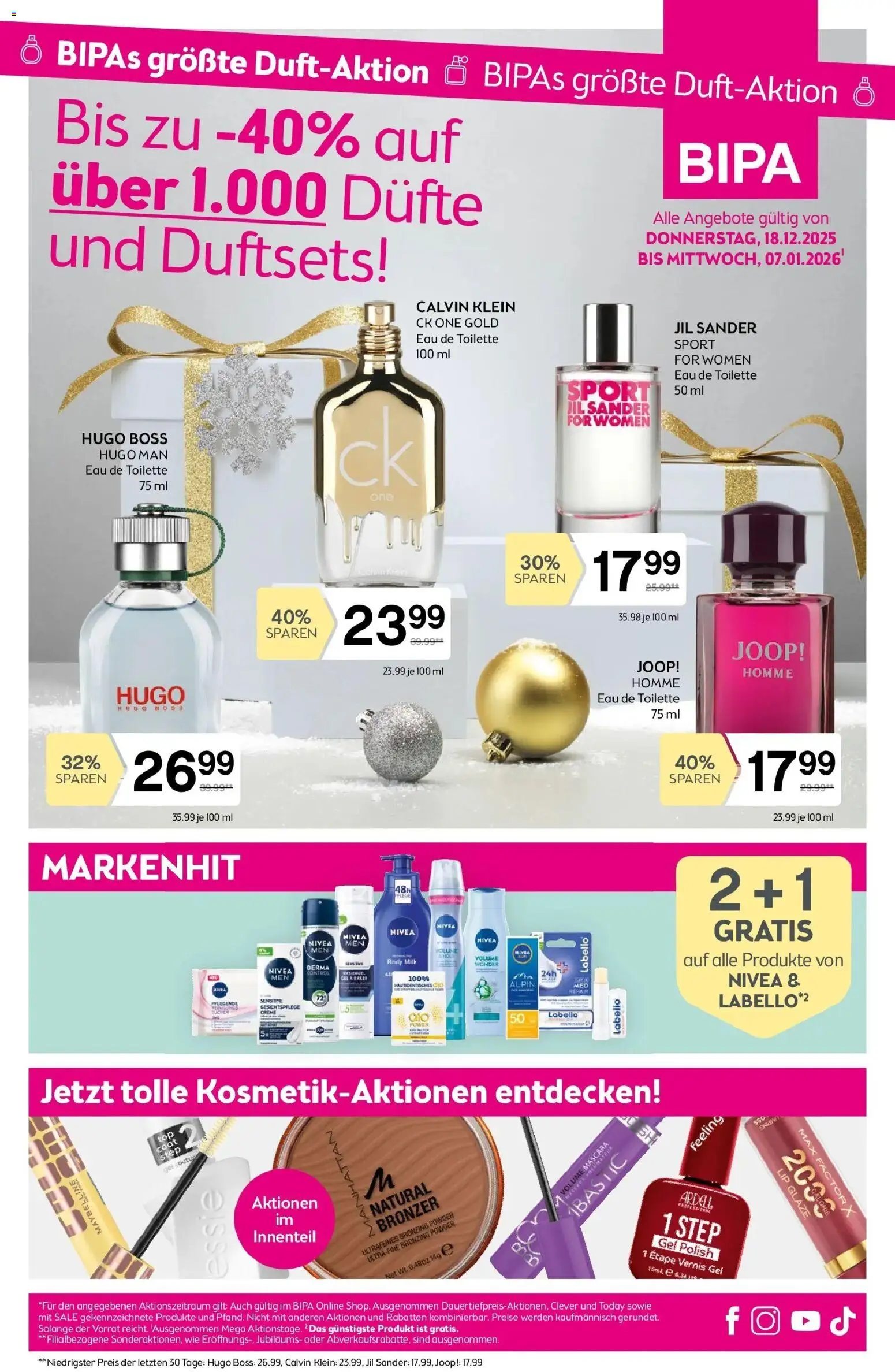 Bipa Flugblatt - Seite 1- gültig ab 18.12.2025