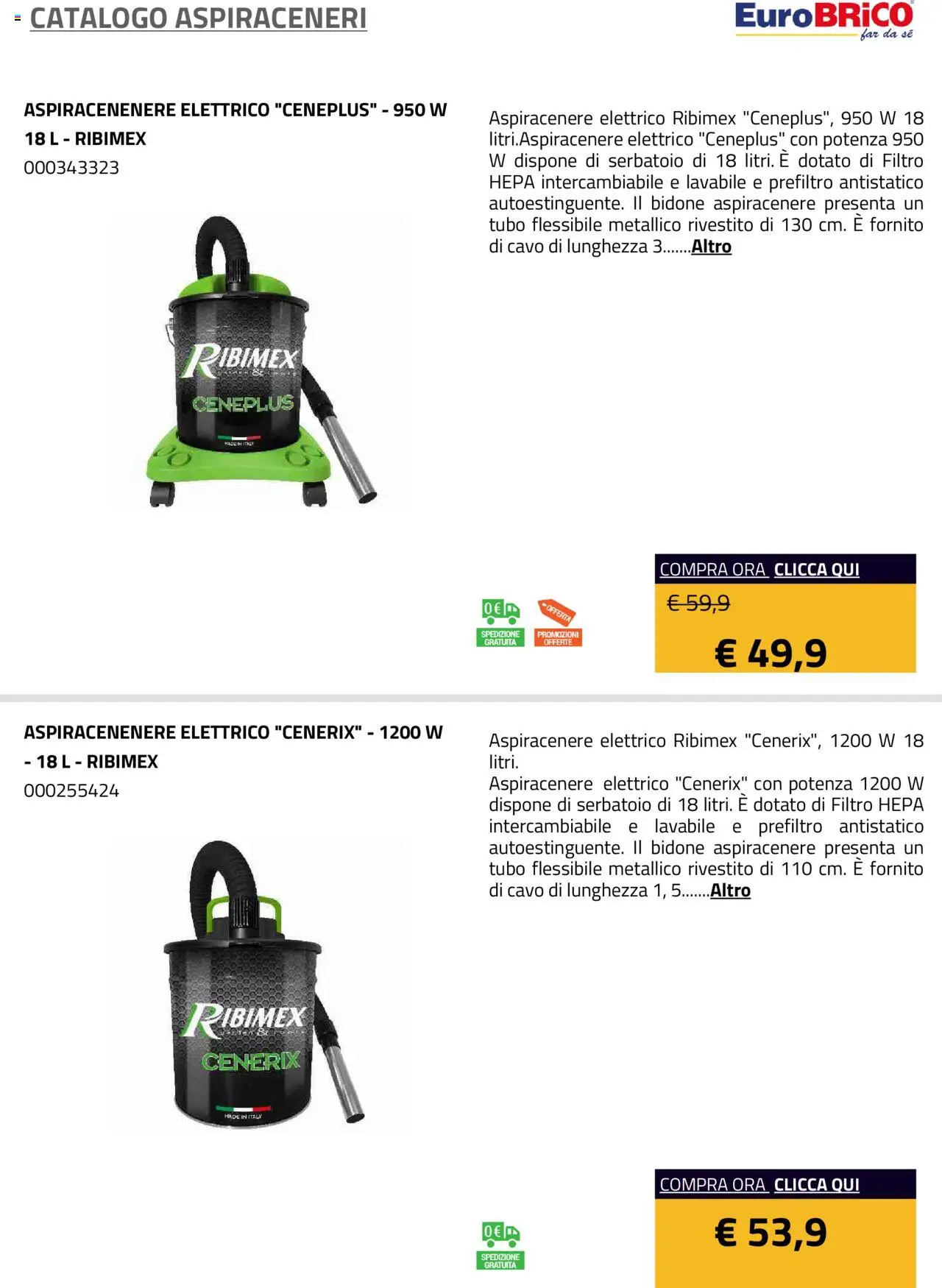 Eurobrico Aspiraceneri catalogo - pagina 12 - valido dal 23/07/2025