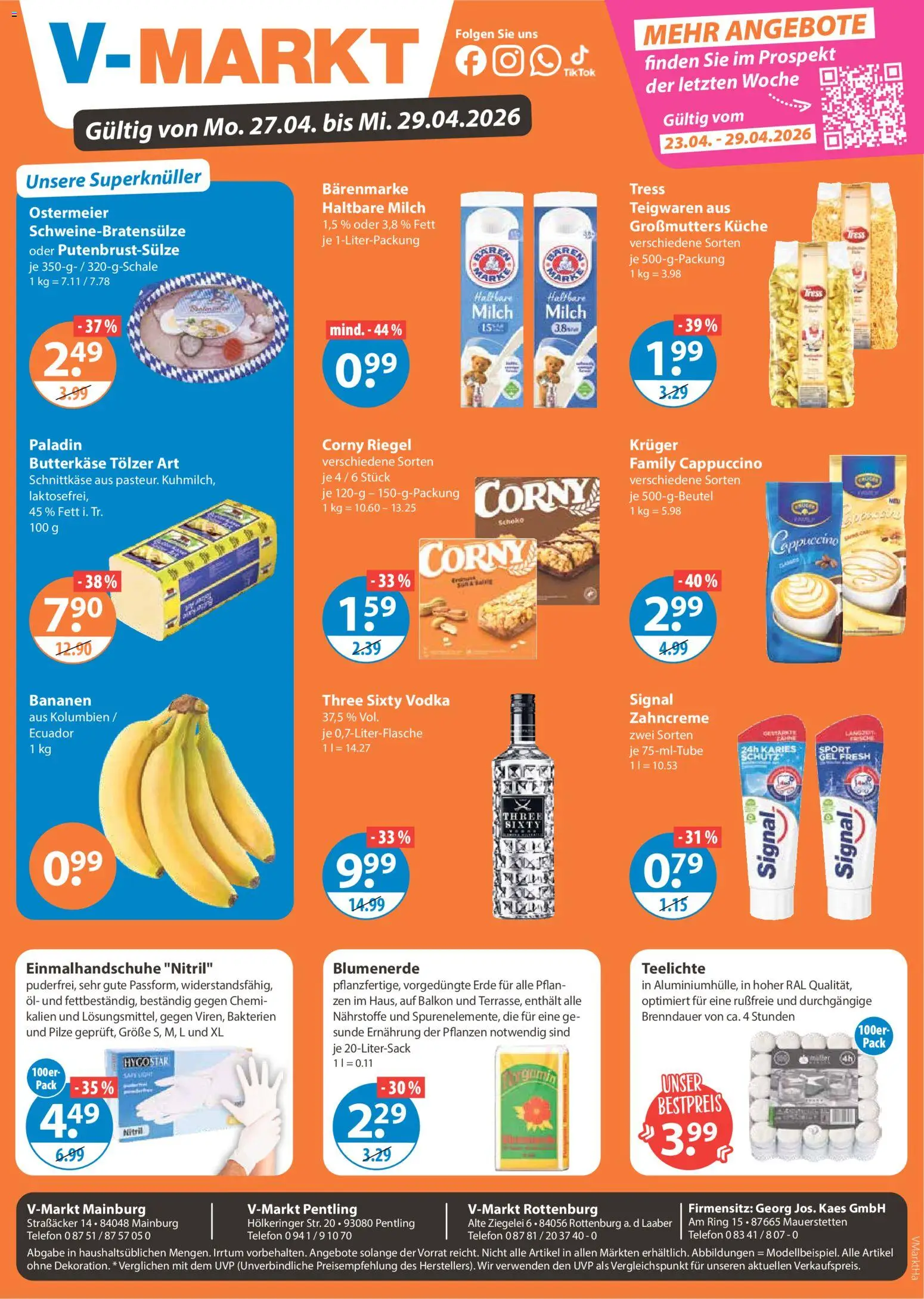 V-Markt Angebote - Seite 1 - gültig ab 27.04.2026