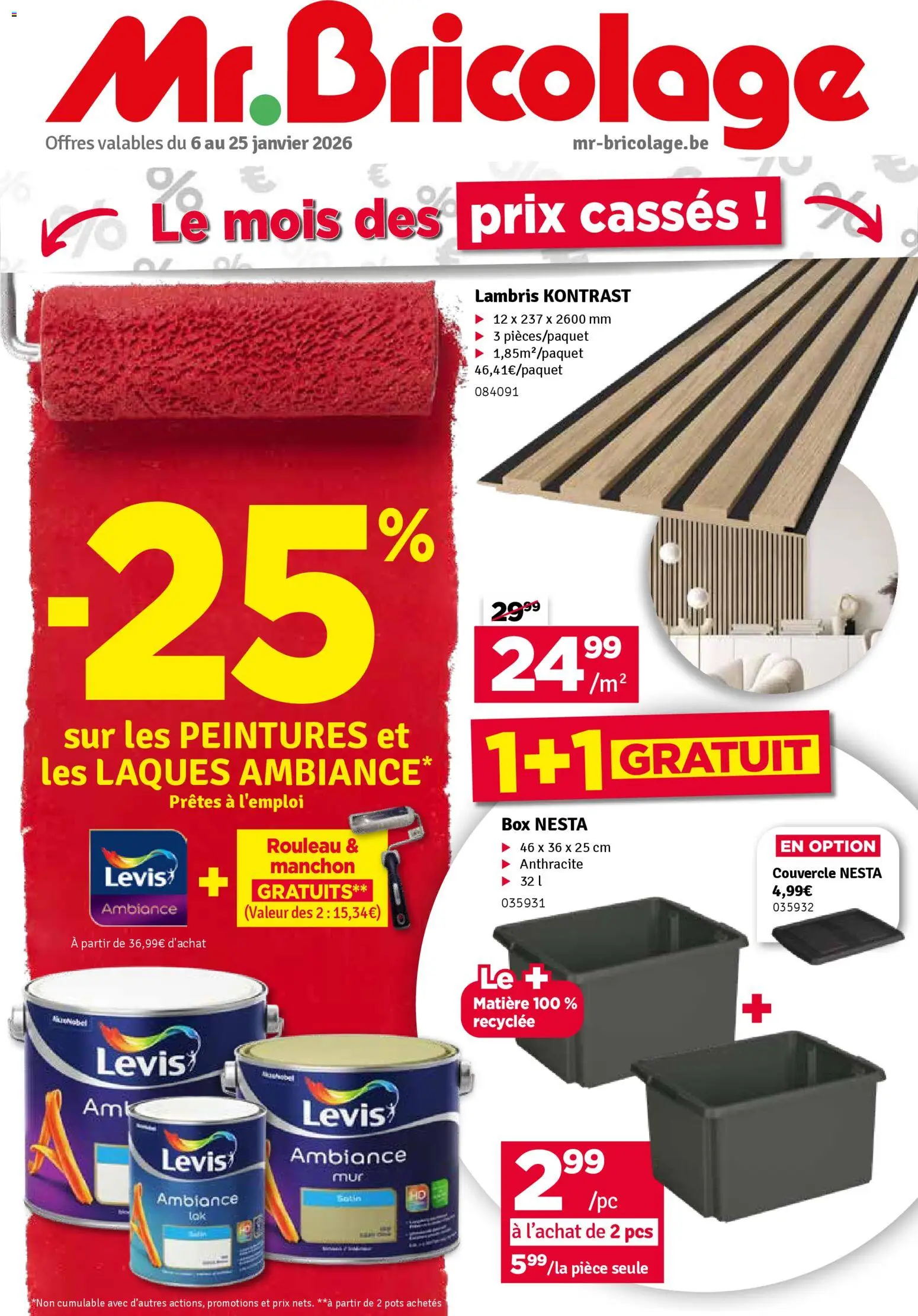 Mr Bricolage folder / publicité - pagina 1- geldig vanaf 06/01/2026