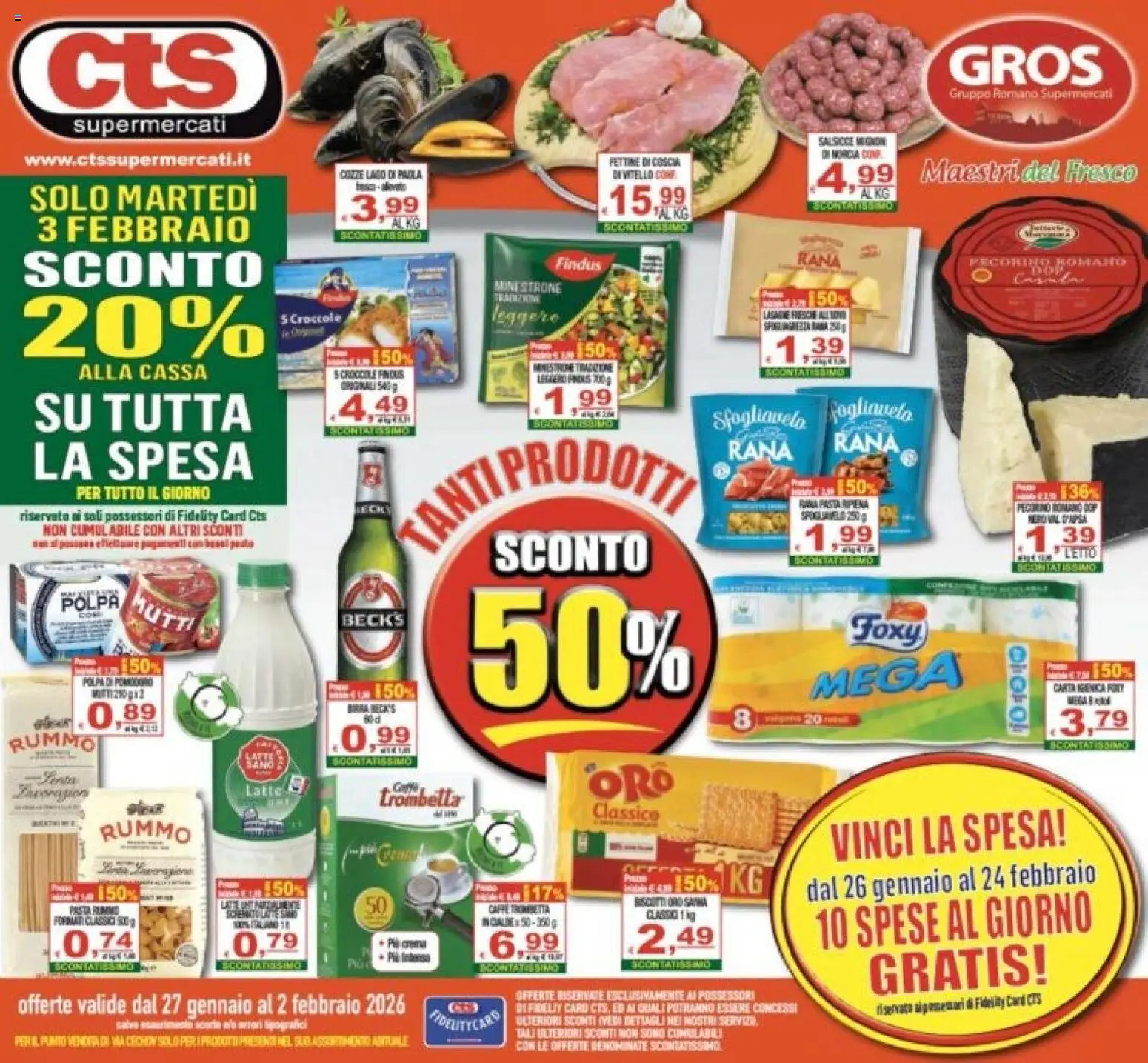 Volantino CTS	 - pagina 1 - valido dal 27/01/2026