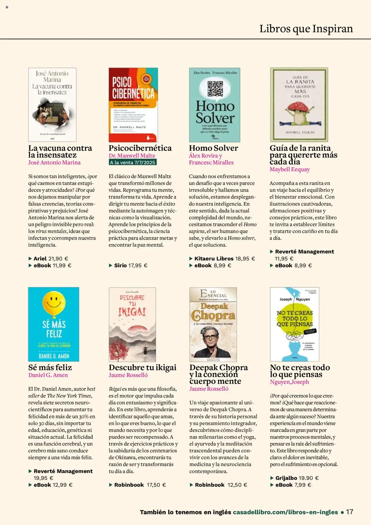 Casa del libro folleto Catalan - Página de 17 - Válido desde 01/07/2025
