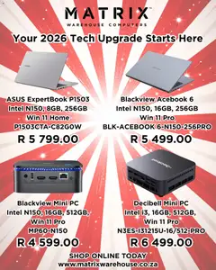 Preview Matrix Warehouse Specials valid from 05/01/2026