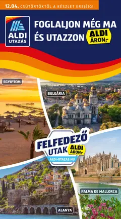Előnézet Aldi - Utazás katalógus érvényes 2025.12.04.-tól