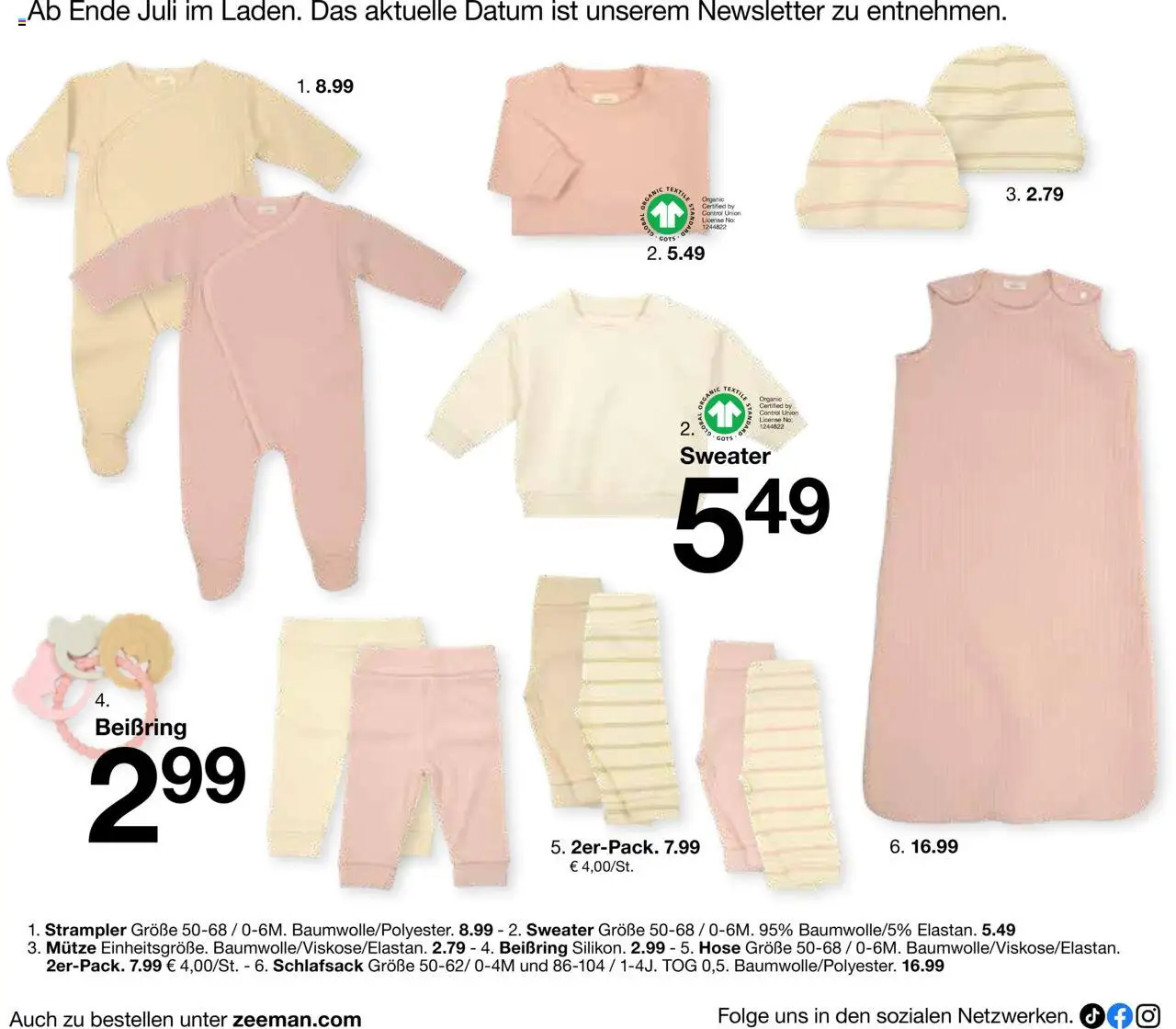 Zeeman Babyprospekt - Seite 4 - gültig ab 18.07.2025
