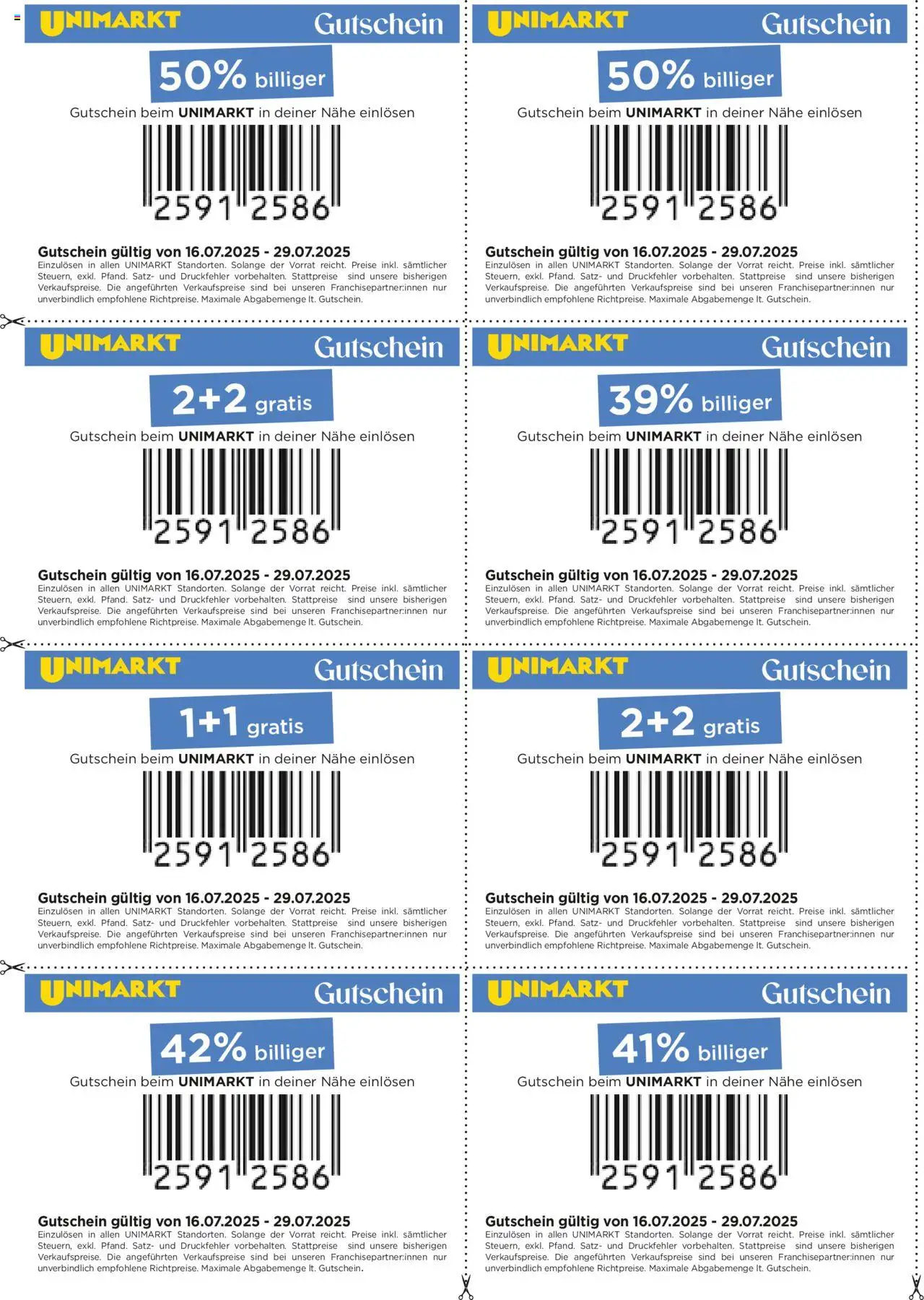 Unimarkt - Broschüre - Seite 4- gültig ab 16.07.2025