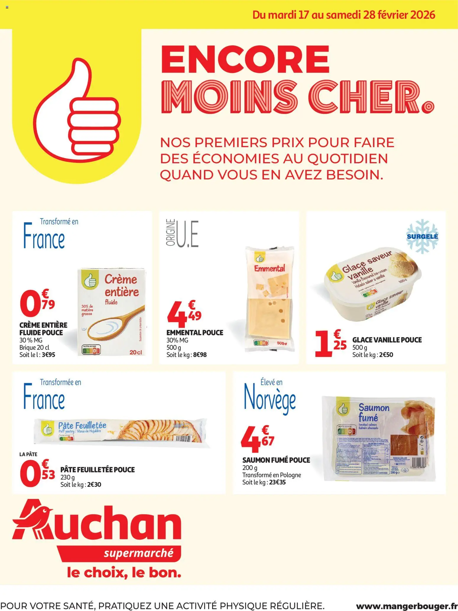 Auchan - Marque Pouce supers - page 1 - valable à partir du 17/02/2026