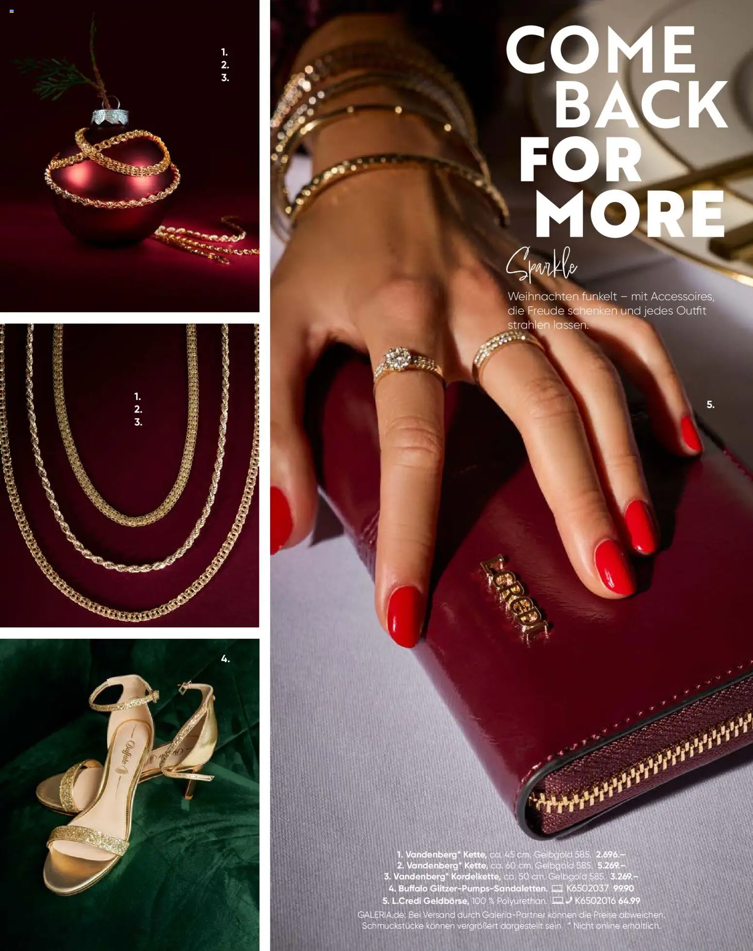 Galeria Karstadt Kaufhof  Weihnachtsmagazin Come back for more - Seite 6 - gültig ab 12.11.2025