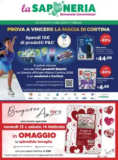 Anteprima Volantino La Saponeria valida dal 05/02/2026