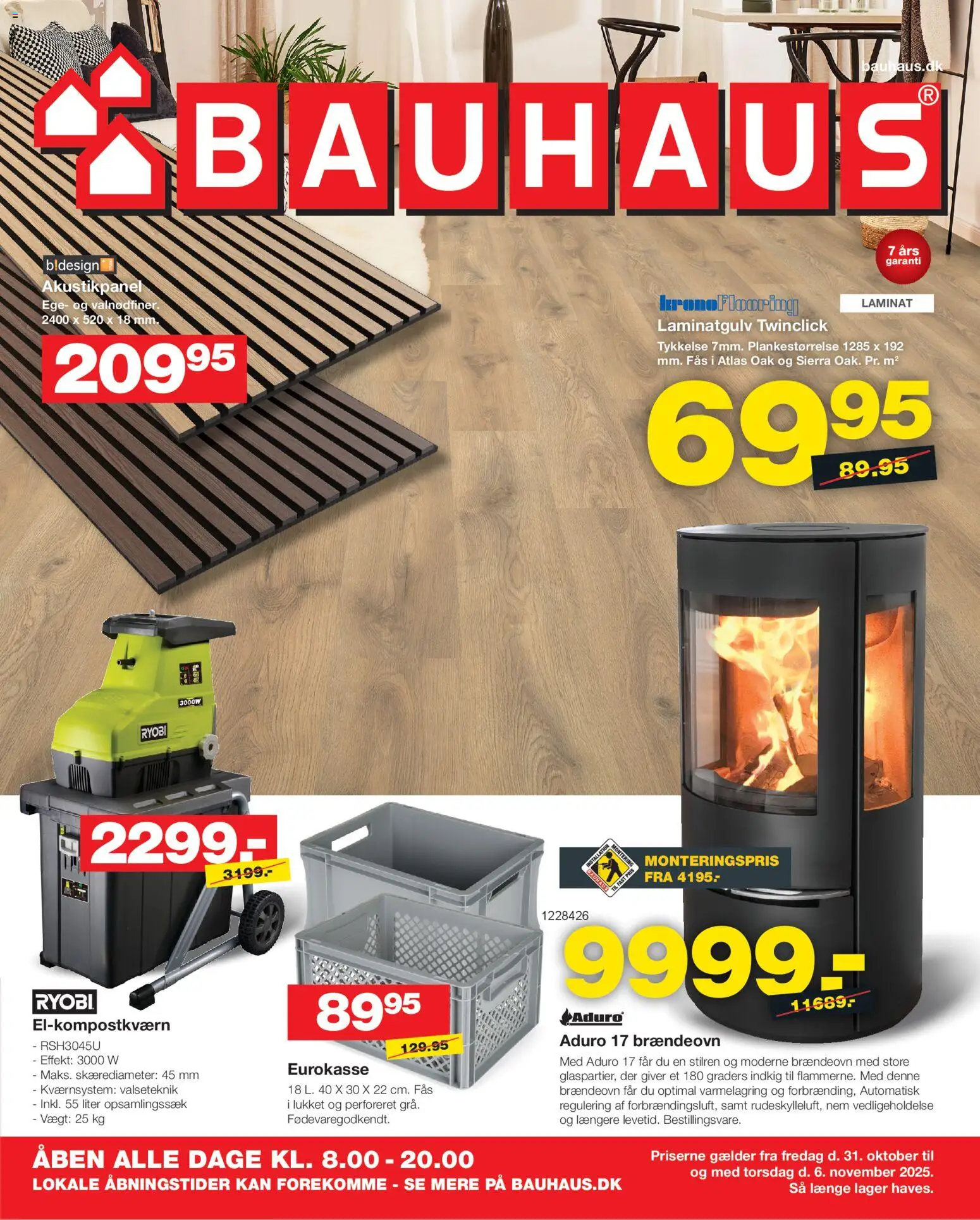 Bauhaus - Tilbudsavis - side 1- gyldig fra 31/10/2025