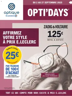 Aperçu E.Leclerc Optique valable à partir du 02/09/2025