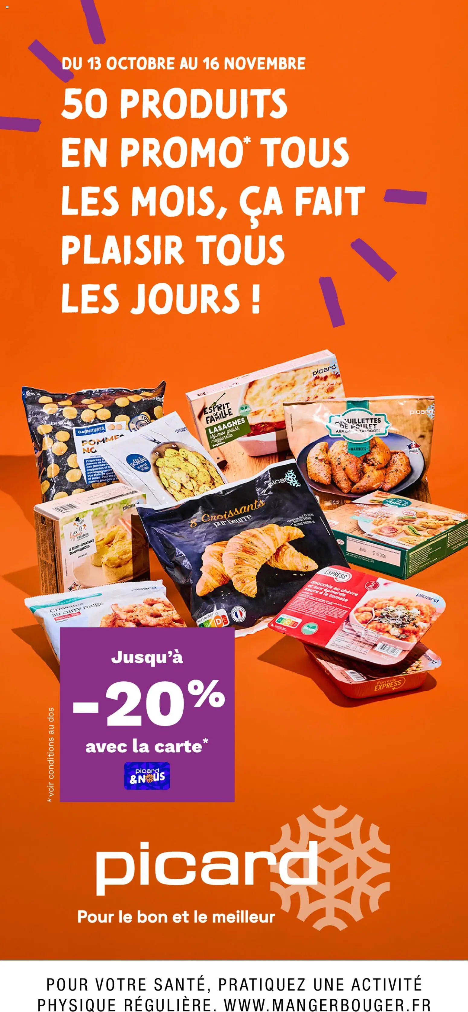 Picard catalogue 50 produits en promo tous les mois - page 1 - valable à partir du 13/10/2025