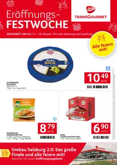 Vorschau Transgourmet Eröffnungs Festwoche gültig ab 13.10.2025