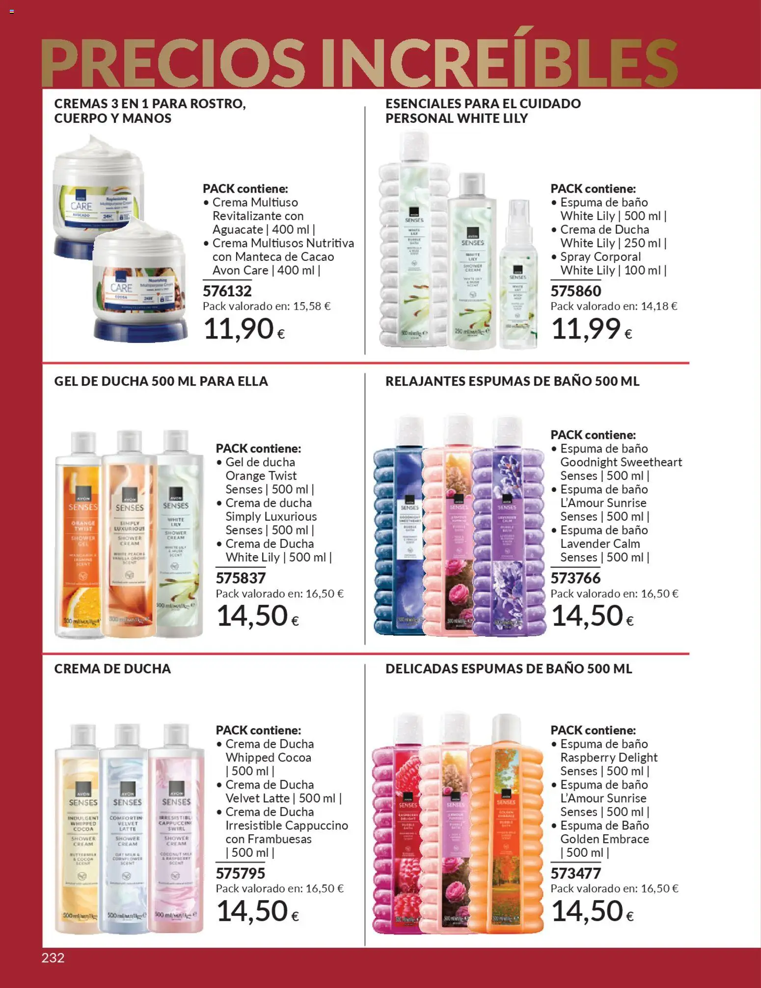Catálogo AVON campaña 12 - Página de 232 - Válido desde 01/12/2025