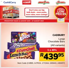 Preview Jumbo Stack Up & Save Sweets valid from 14/08/2025