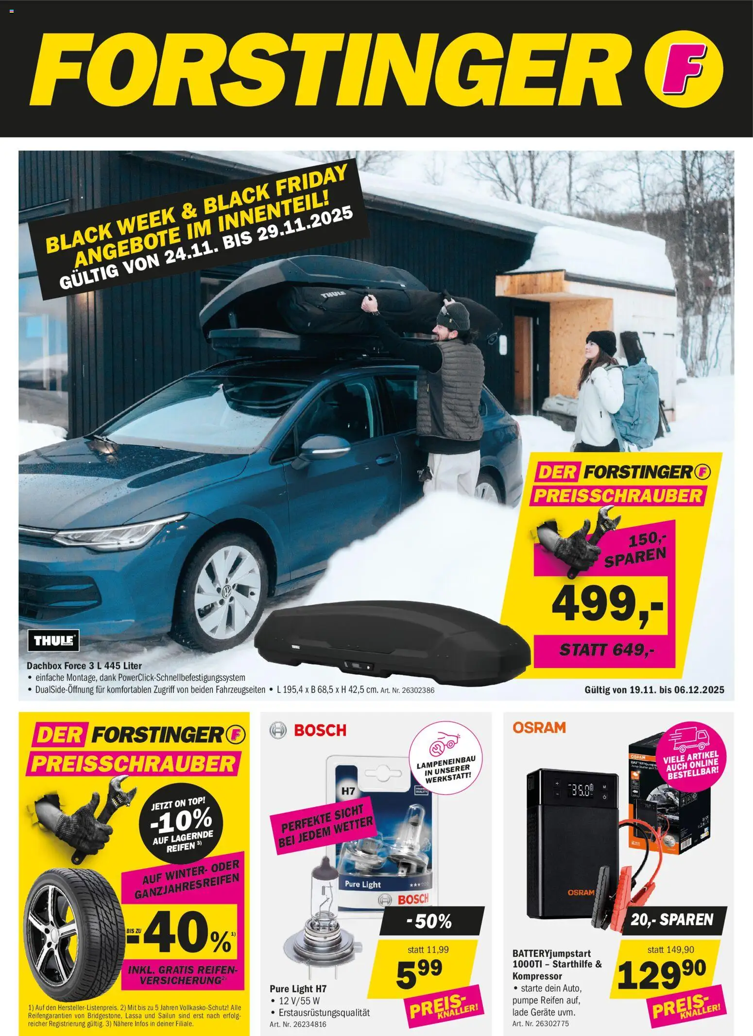Forstinger - Black Friday - Seite 1- gültig ab 19.11.2025