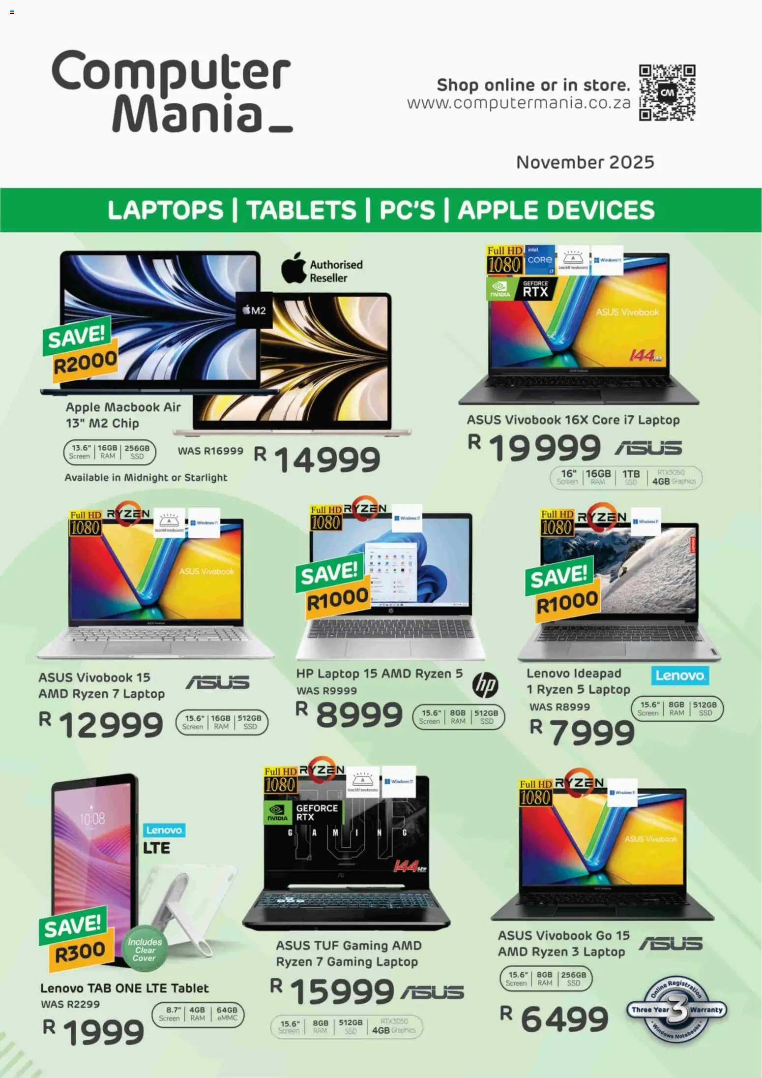 Computer Mania Specials - page 1- valid from 01/11/2025