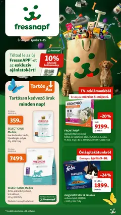 Előnézet Fressnapf akciós újság érvényes 2026.04.09.-tól