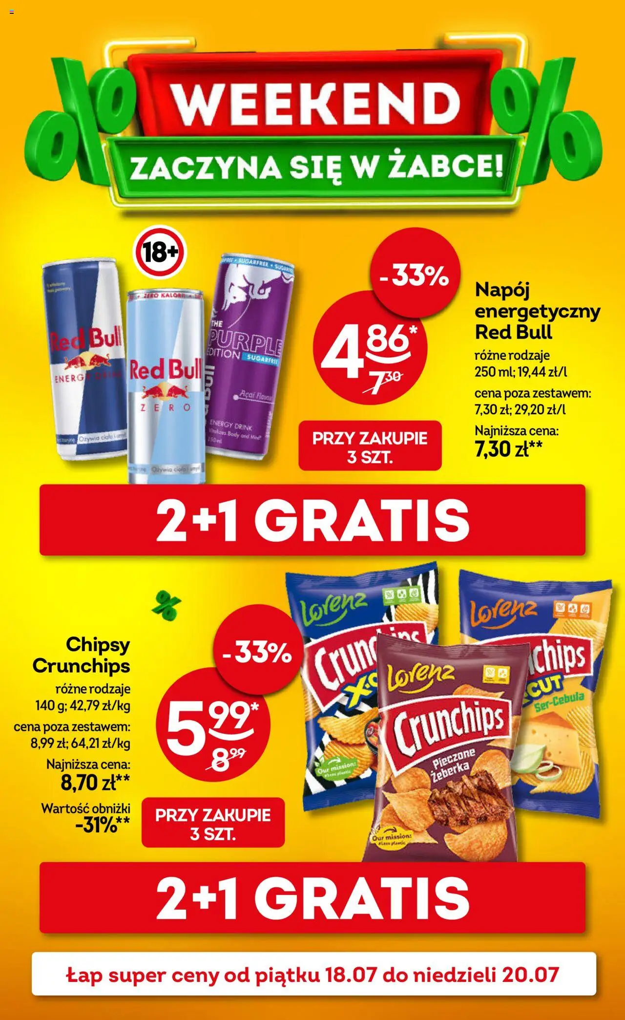 Żabka Gazetka - Weekendowe promocje - strona 1- ważny od 18.07.2025
