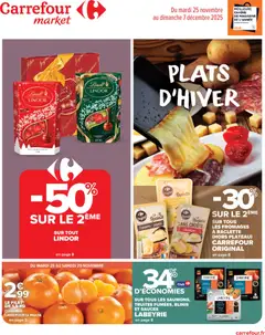 Aperçu Carrefour Market Plats d'hiver valable à partir du 25/11/2025