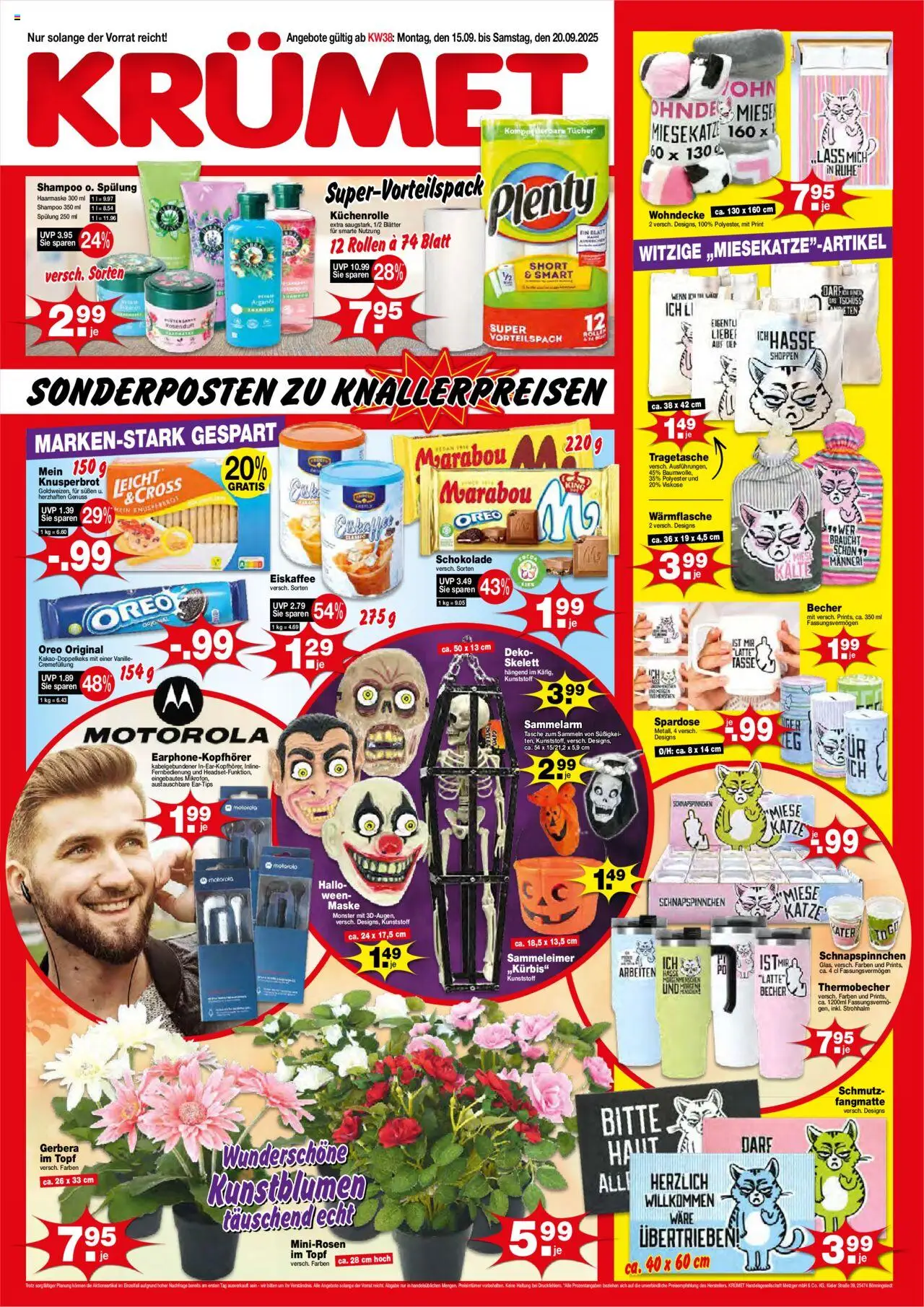 KRÜMET Prospekt - Seite 1 - gültig ab 15.09.2025