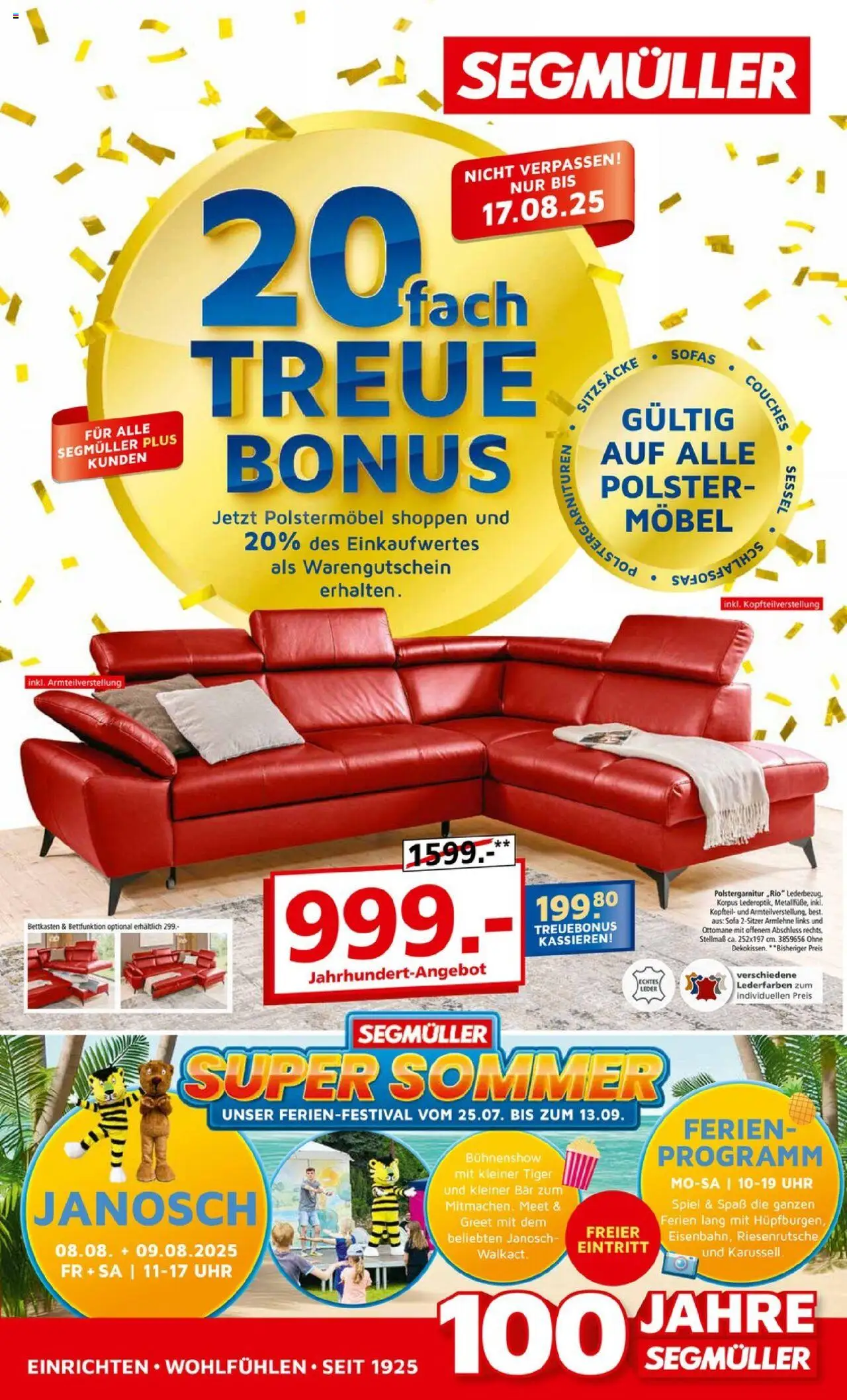 Segmüller Prospekt 	 - Seite 1 - gültig ab 02.08.2025