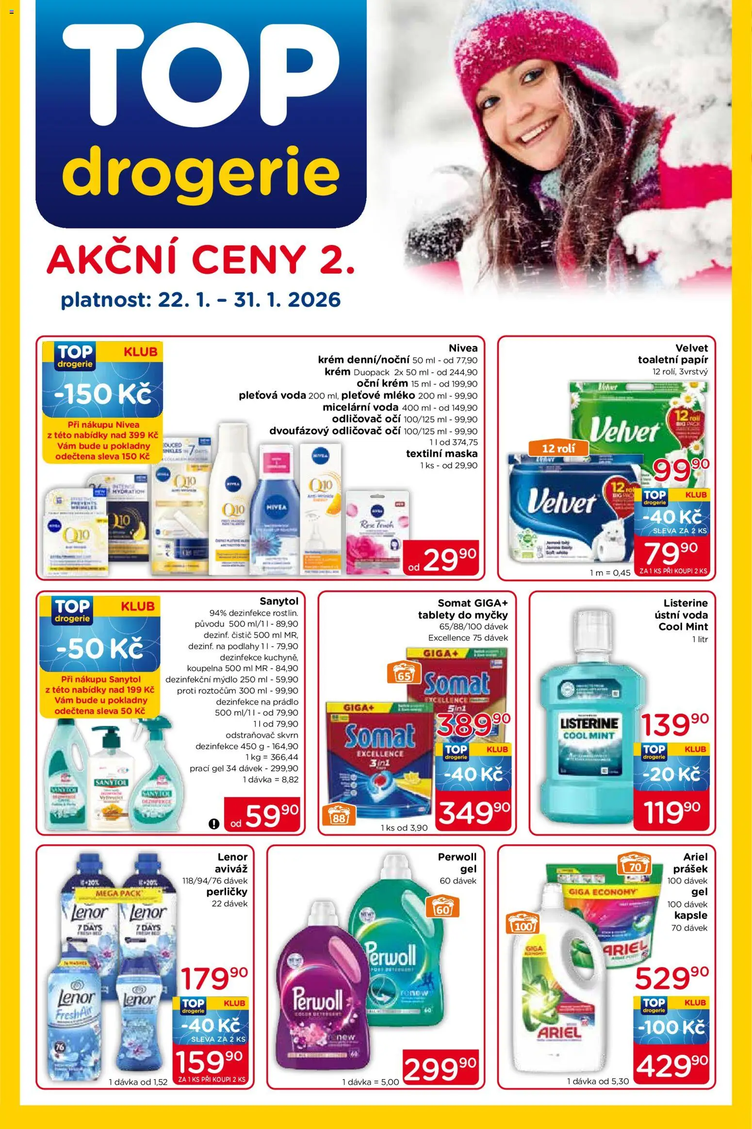Top drogerie leták - strana 1- platný od 22.01.2026