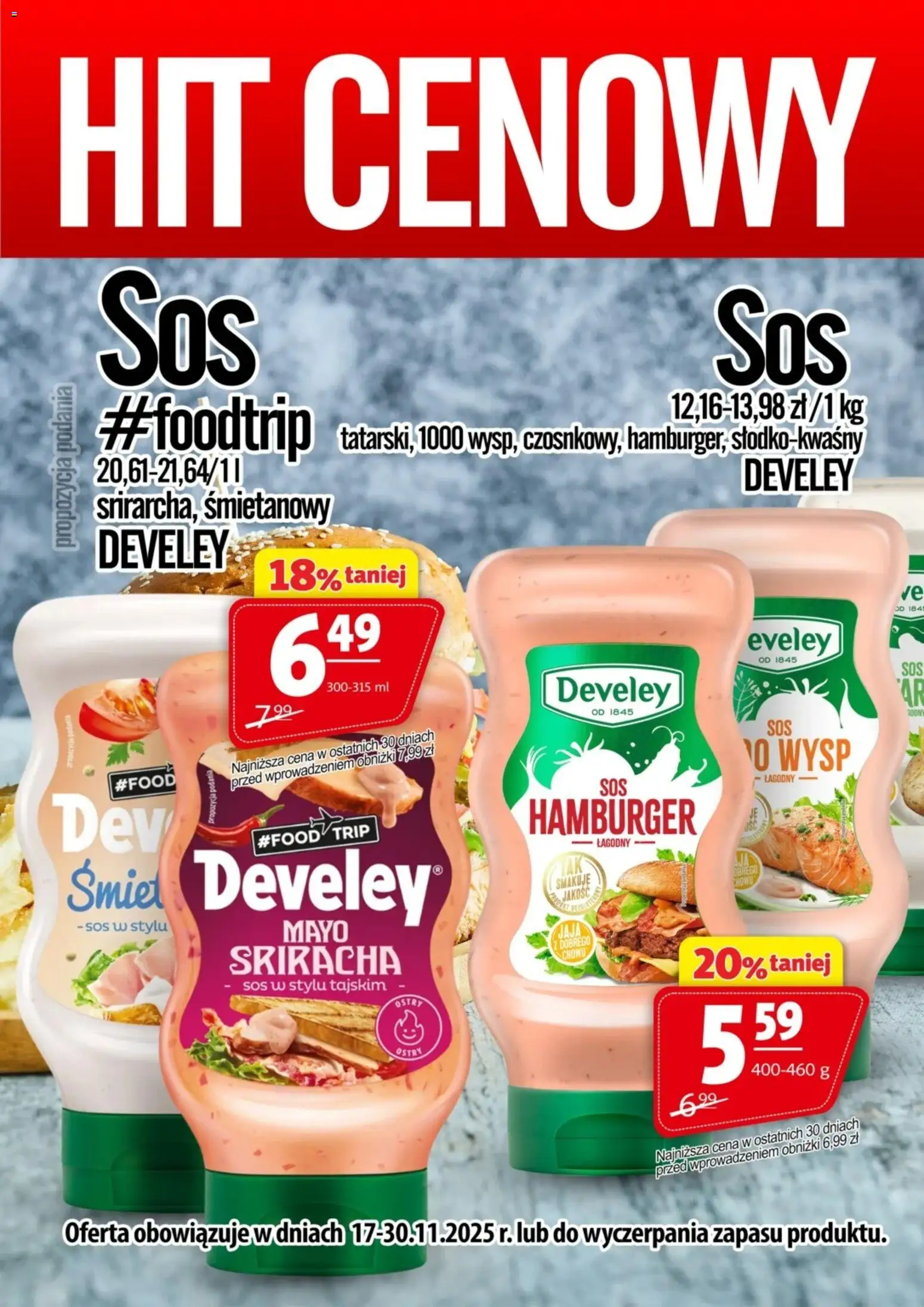 Prim Market Promocja - Sos Develey - strona 1- ważny od 17.11.2025