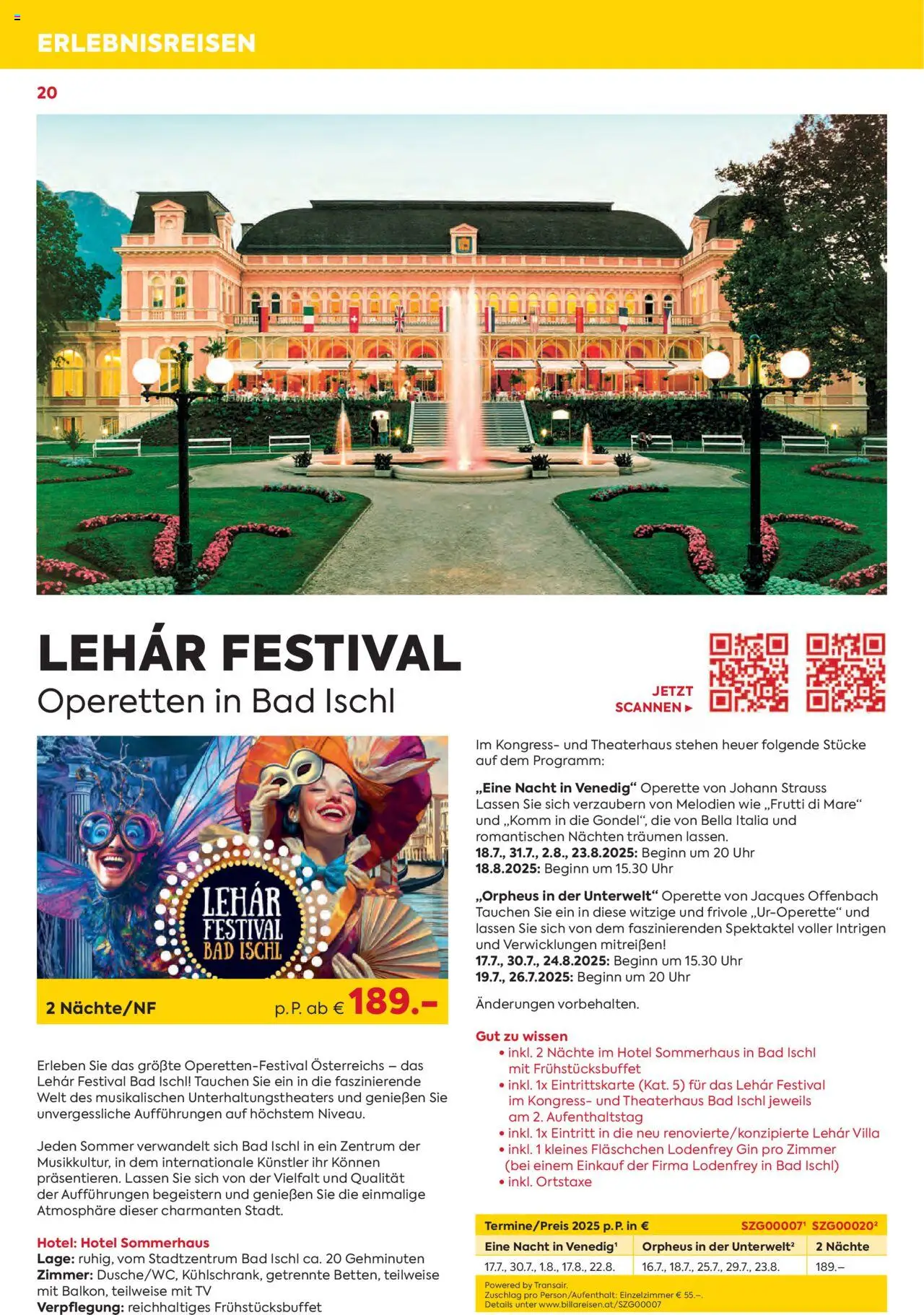 Billa Kreuzfahrten Rundreisen Erlebnisreisen 5/6 2025 - page 20- valid from 03.06.2025