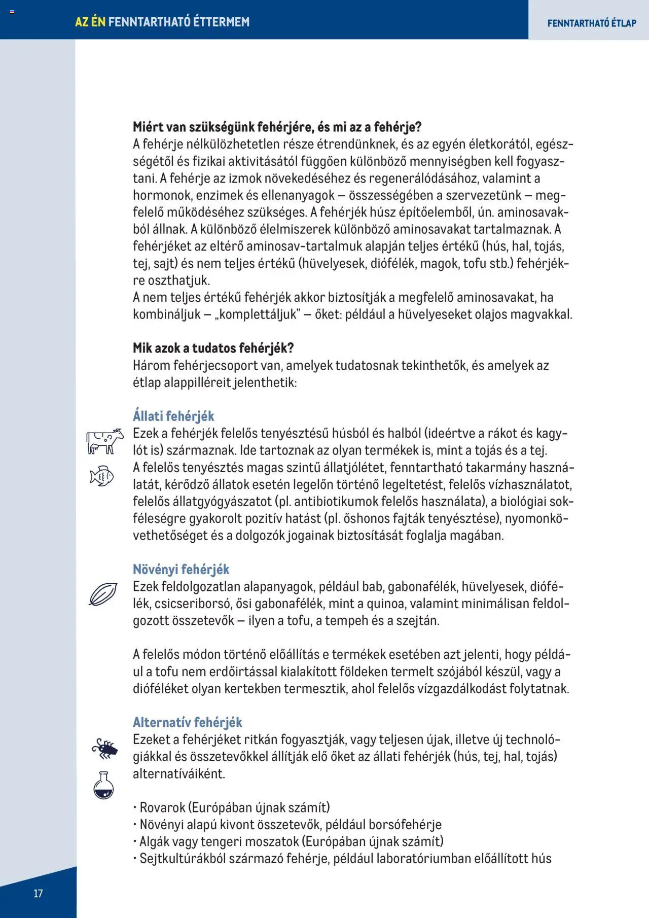 Metro - Fenntartható Gasztronómia booklet - 17oldal - érvényes 2023.06.07.-tól