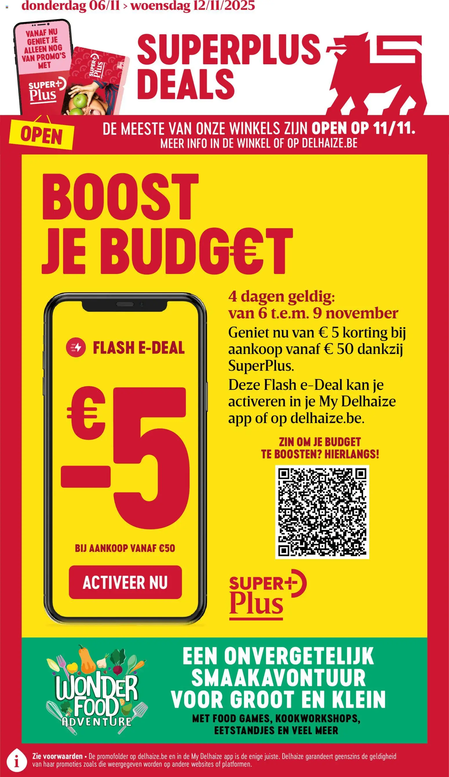 Delhaize folder semaine 45 - pagina 1- geldig vanaf 06/11/2025