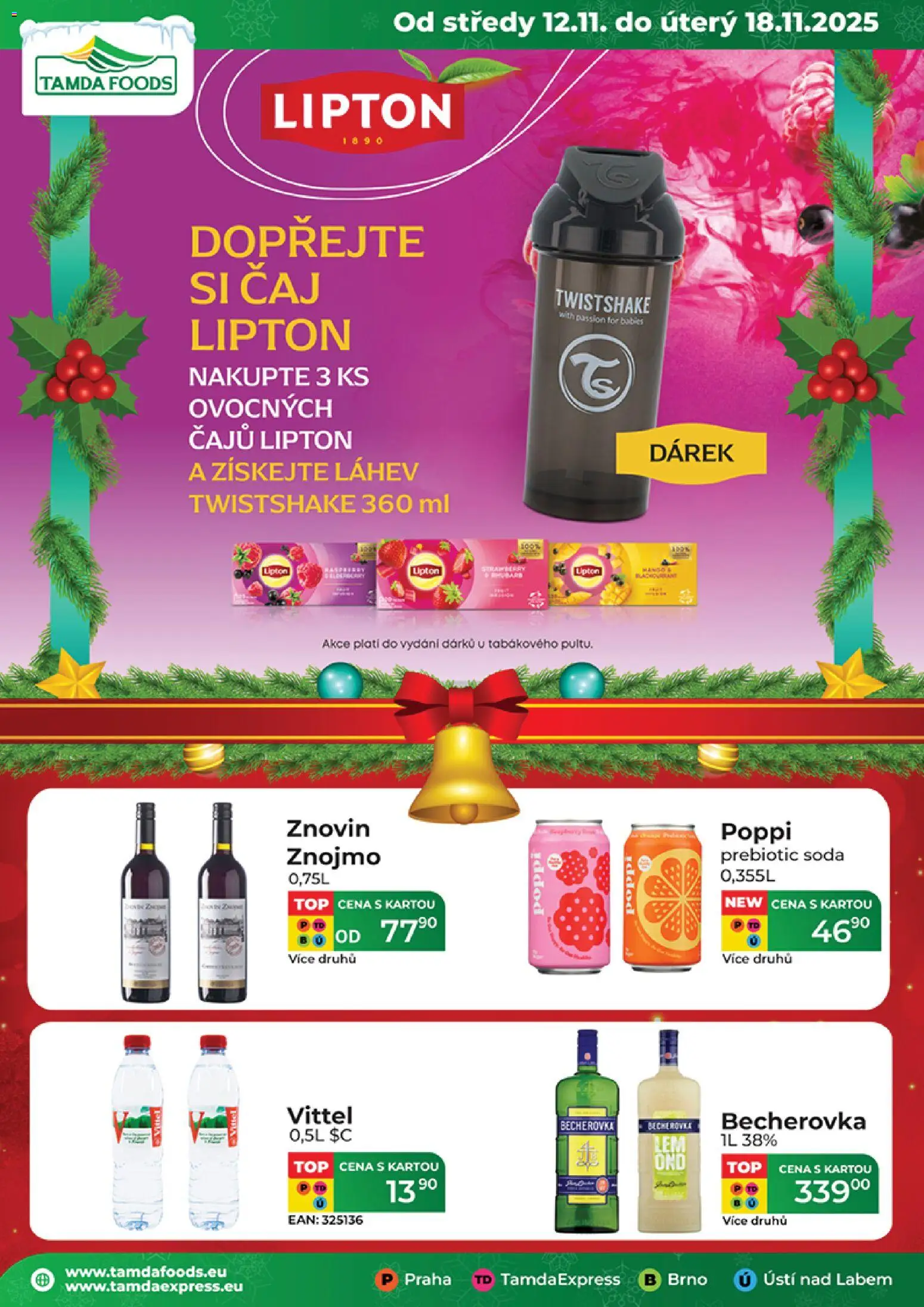 Tamda Foods leták - strana 1- platný od 12.11.2025