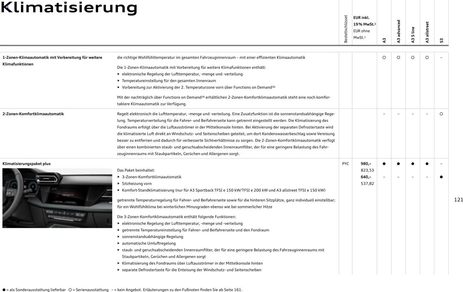 Audi A3 - Seite 121 - gültig ab 28.10.2025