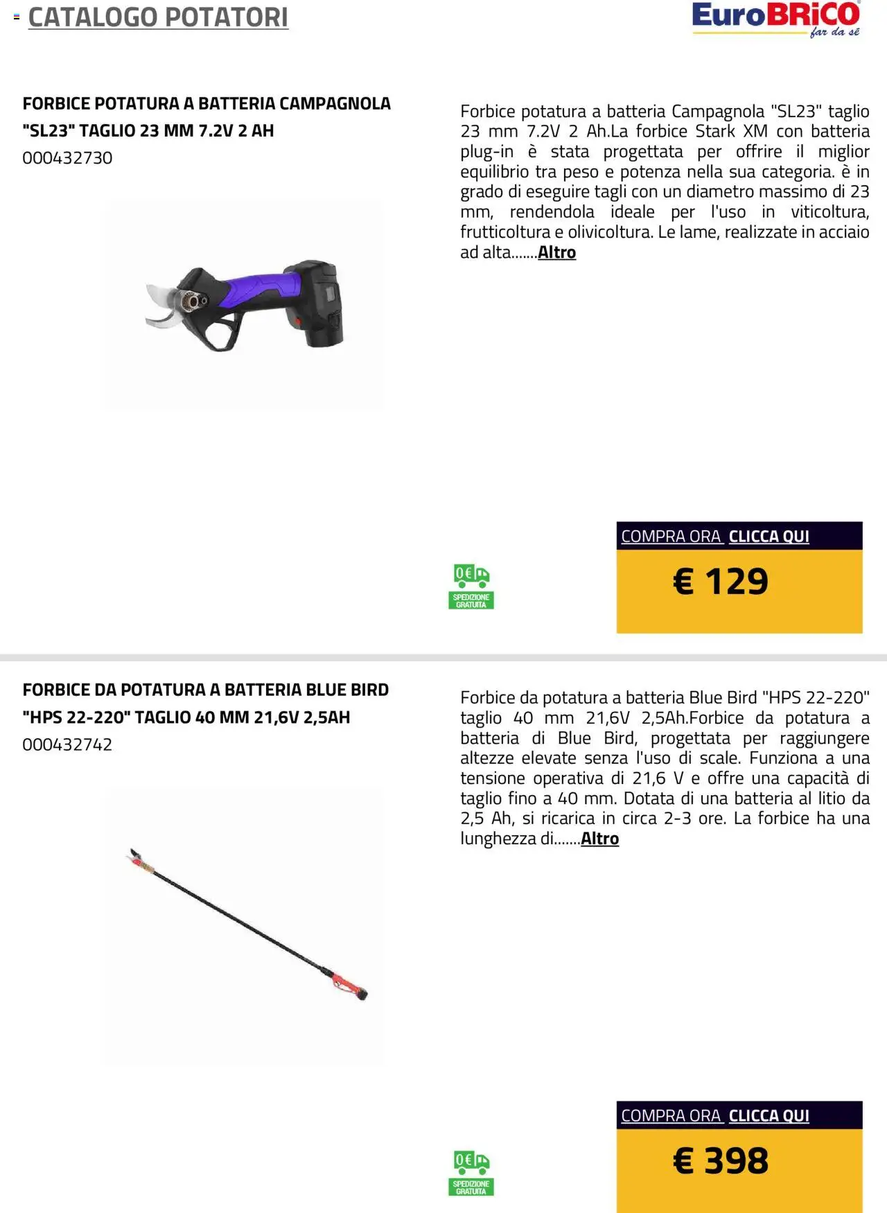 Eurobrico Potatori catalogo - pagina 29 - valido dal 23/07/2025