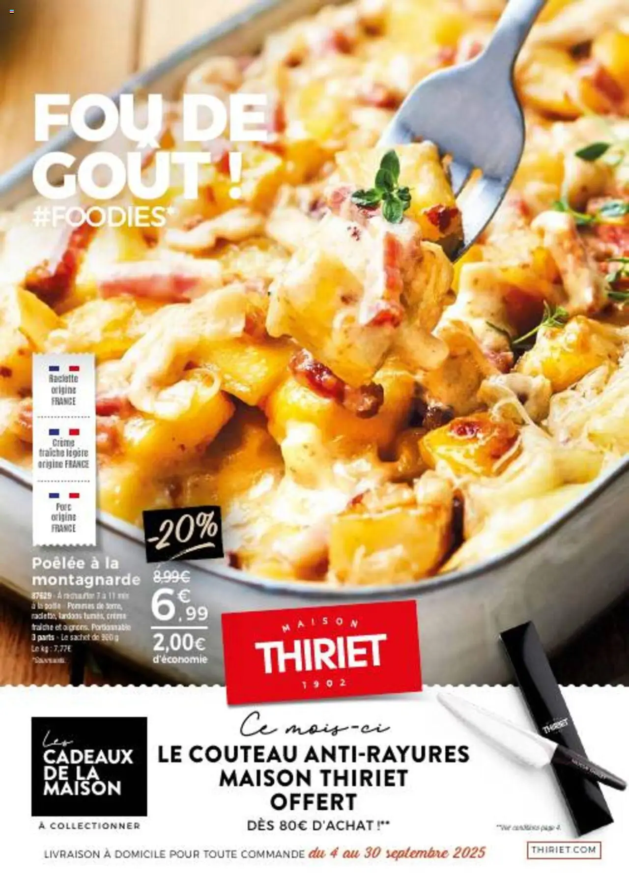 Thiriet Catalogue livraison à domicile  - page 1 - valable à partir du 04/09/2025