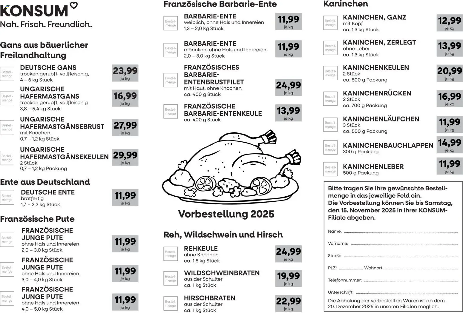 KONSUM Leipzig Prospekt - Seite 1 - gültig ab 15.11.2025
