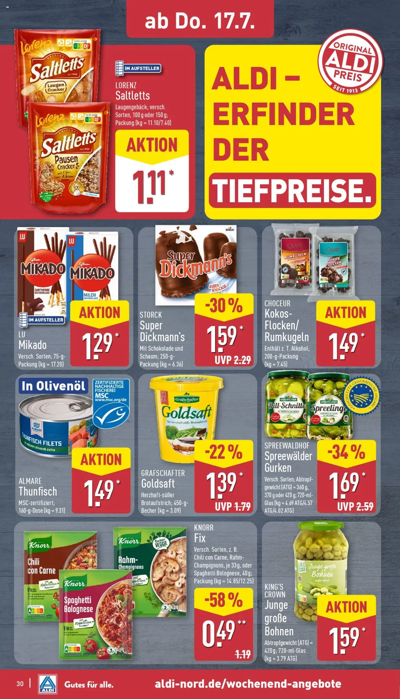 Aldi Prospekt 	 - Seite 30 - gültig ab 14.07.2025