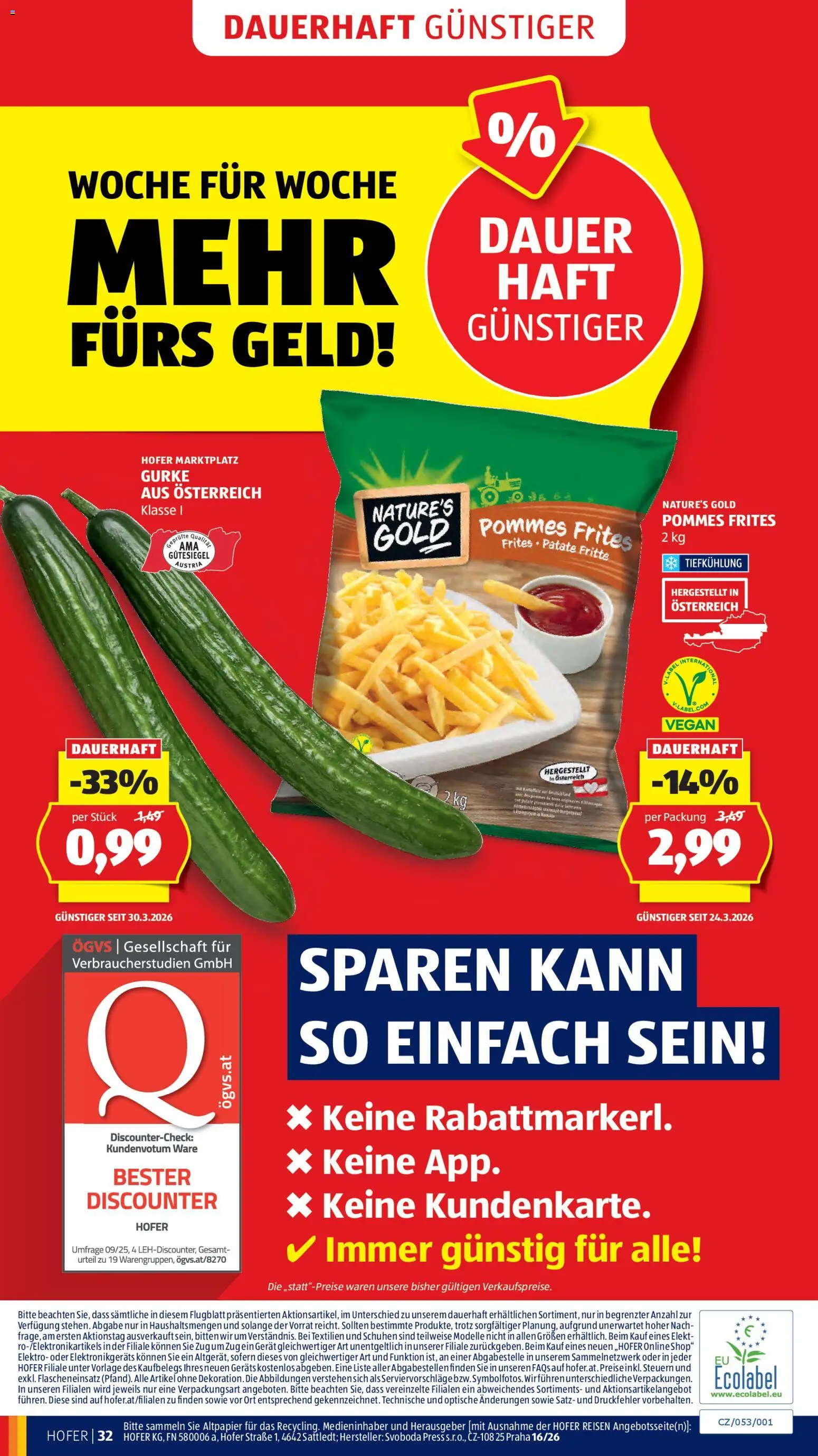 Hofer Flugblatt - page 36- valid from 08.04.2026