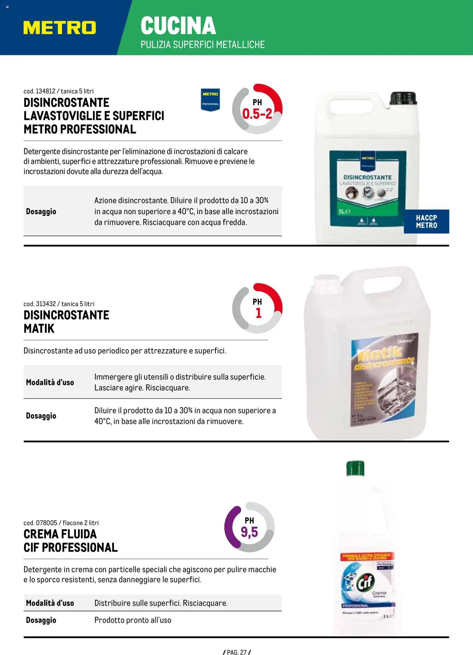 Metro Detergenza catalogo - pagina 27 - valido dal 07/01/2026