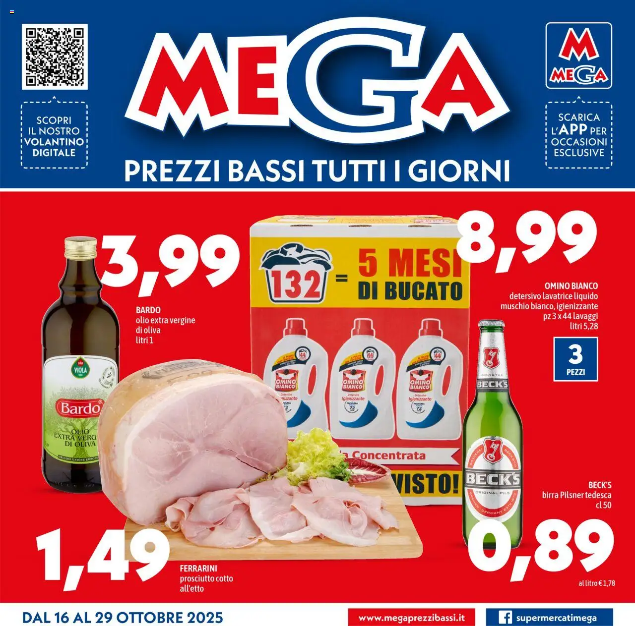Volantino Mega - pagina 1 - valido dal 16/10/2025
