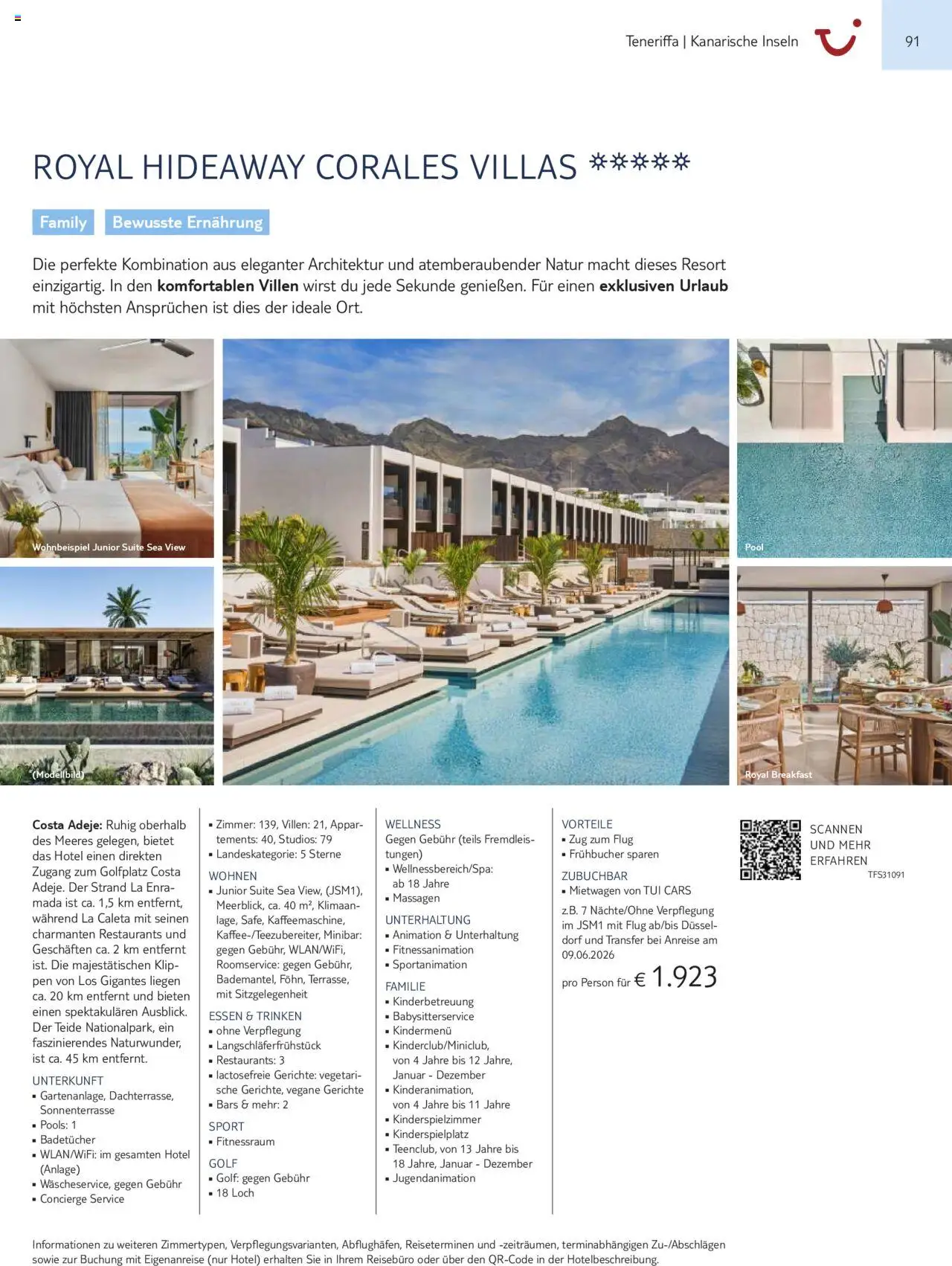 TUI Prospekt Kanaren, Kapverden & Senegal 2025/26	  - Seite 91 - gültig ab 01.11.2025