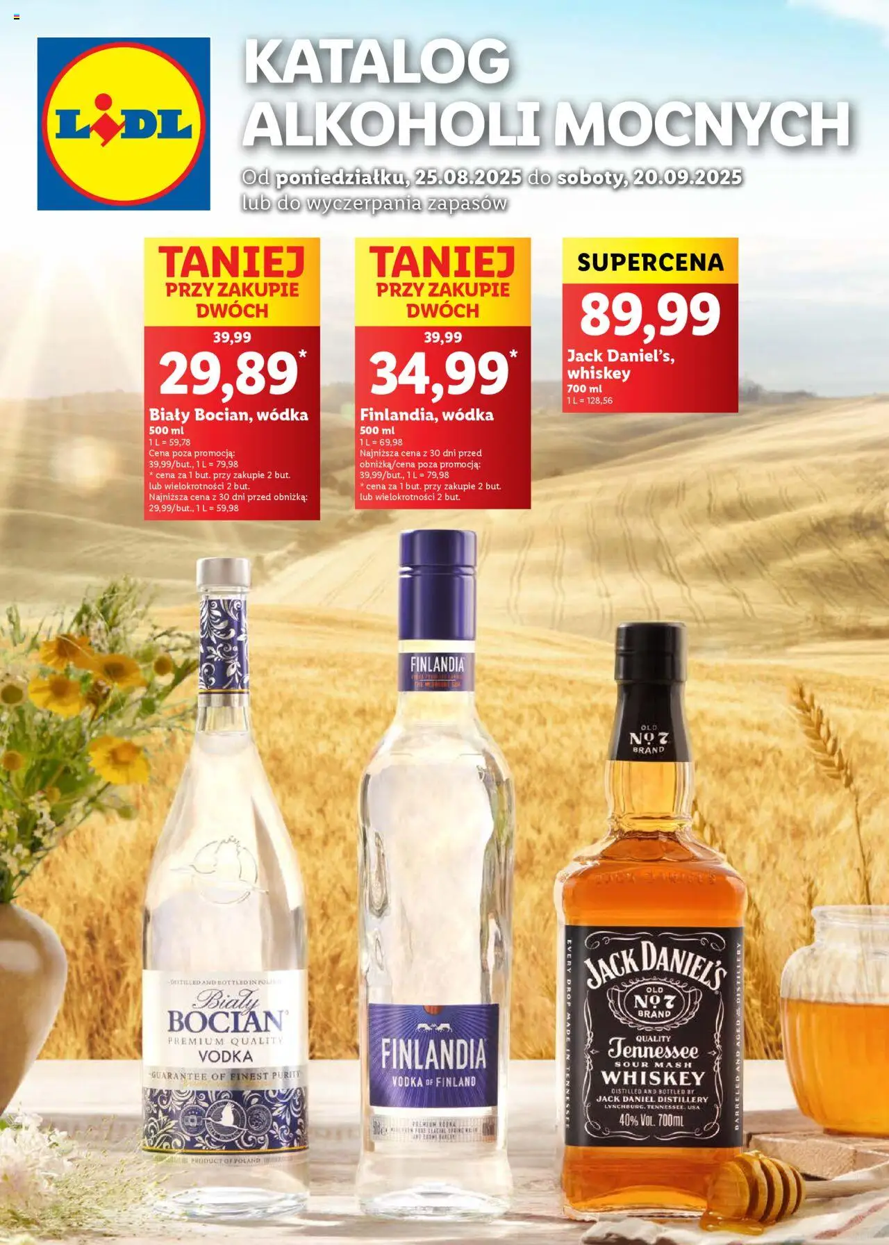 Lidl Katalog alkoholi mocnych - strona 1- ważny od 25.08.2025