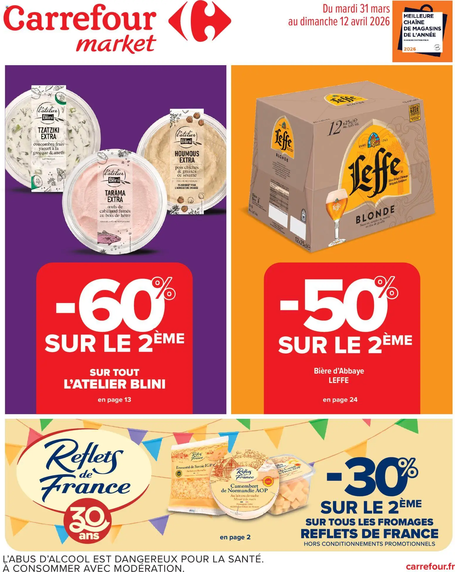 Carrefour Market catalogue semaine 14 - page 1 - valable à partir du 31/03/2026