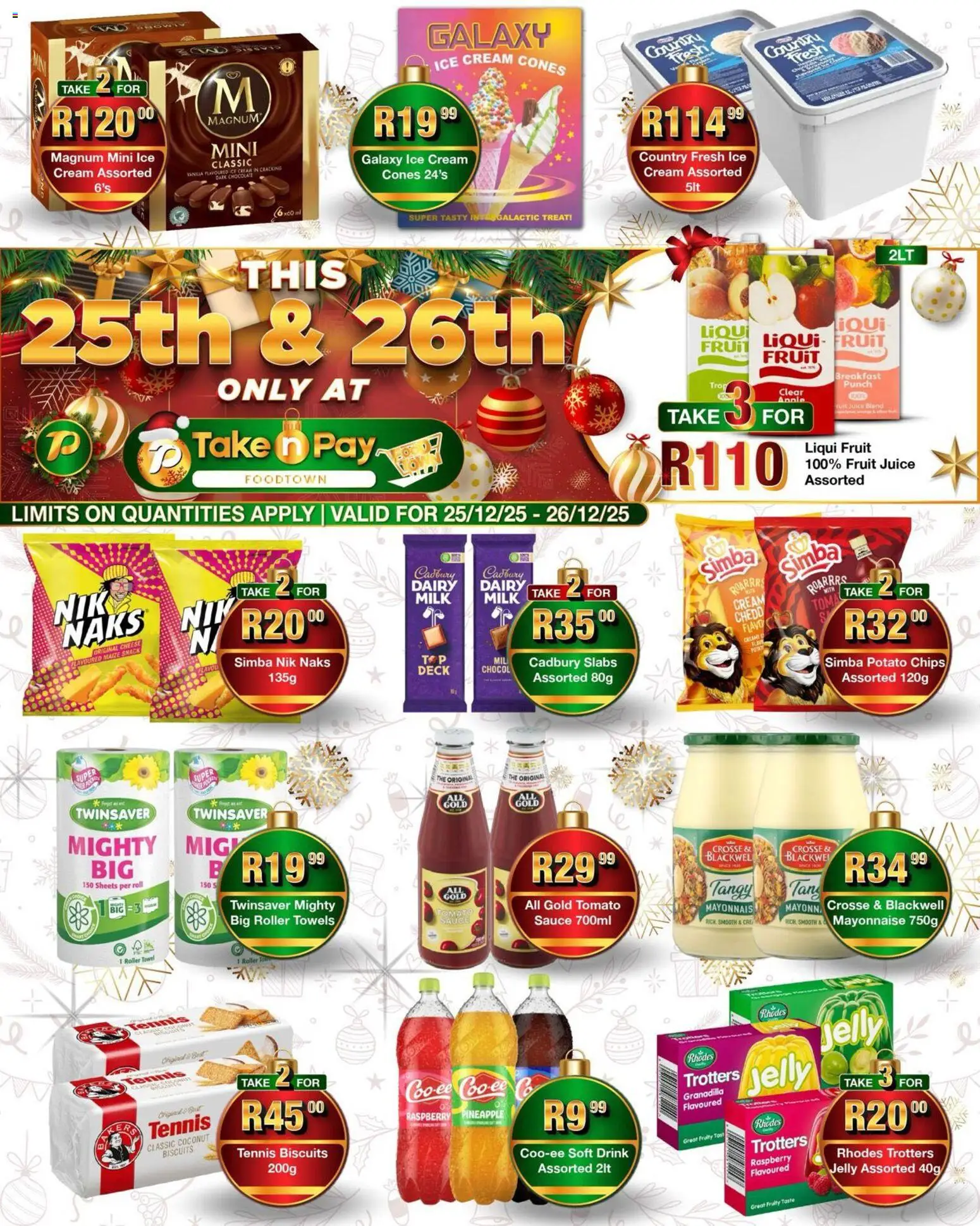 Take n Pay Specials - page 1- valid from 25/12/2025