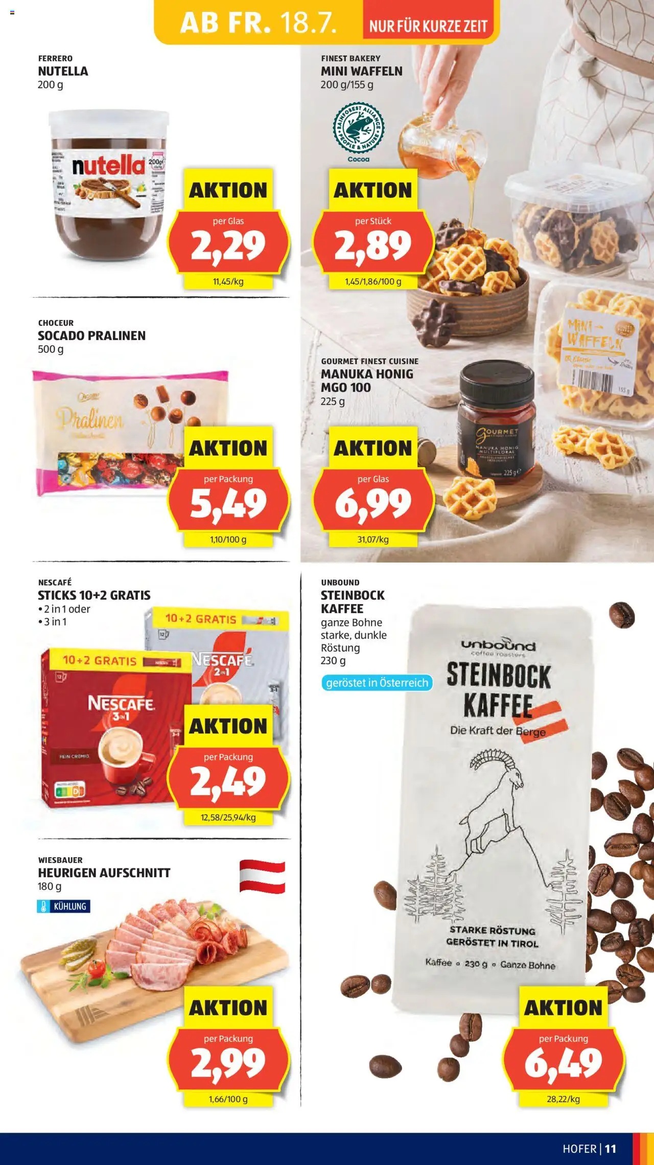 Hofer Flugblatt - Seite 13- gültig ab 18.07.2025