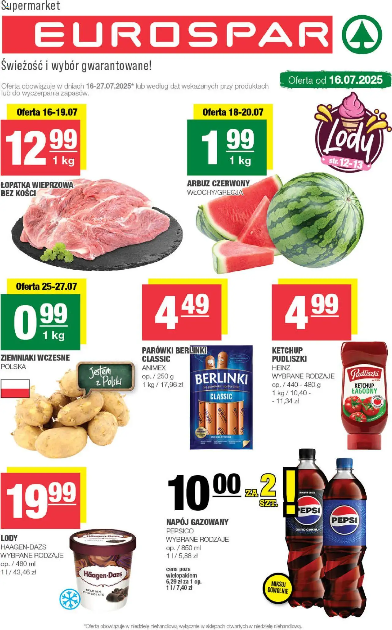 Spar Gazetka - Eurospar - strona 1- ważny od 16.07.2025