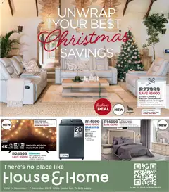 Preview House and Home - Christmas Savings Catalogue valid from 24/11/2025