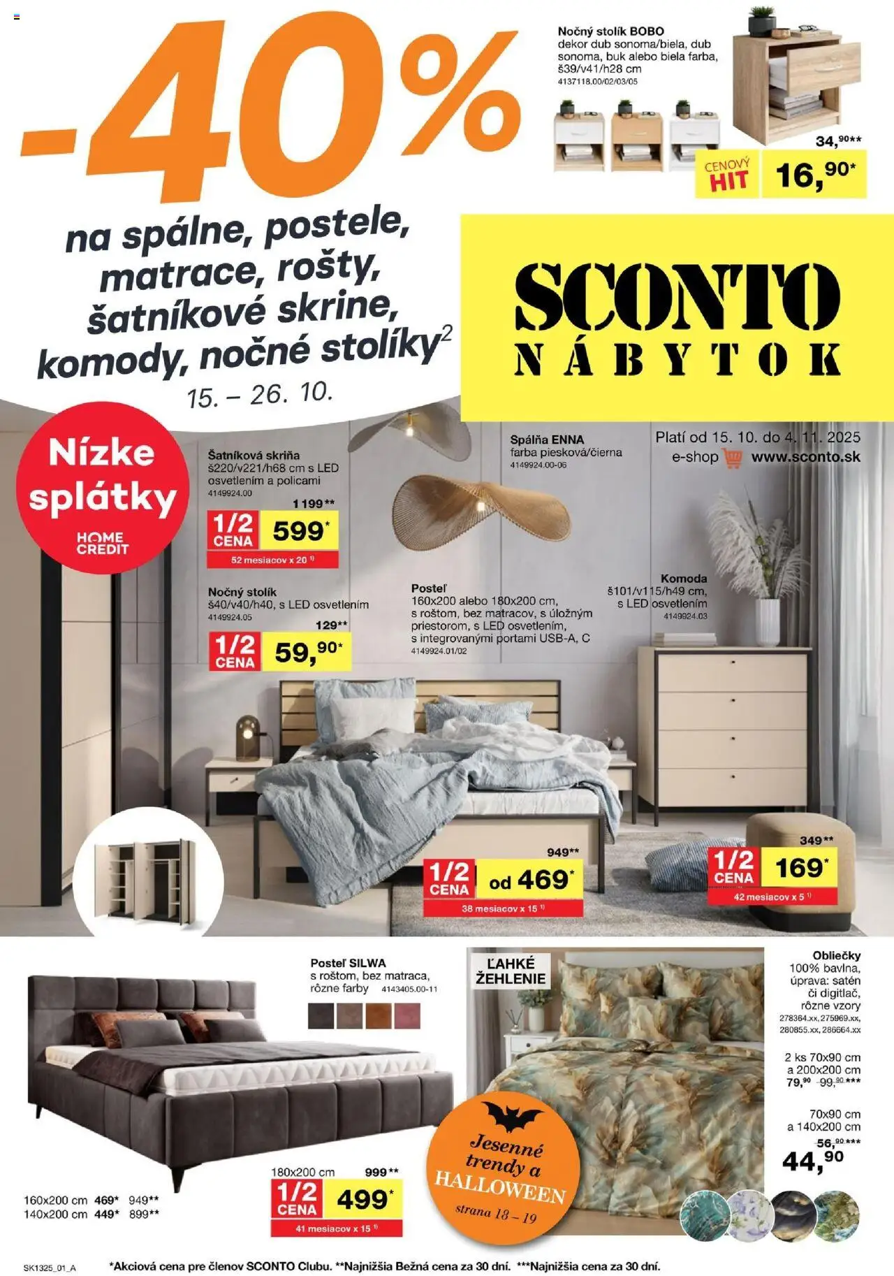 Sconto nábytok leták - strana 1- platný od 15.10.2025